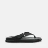 Pedro's Buckle Thong Sandals - Cognac - Black